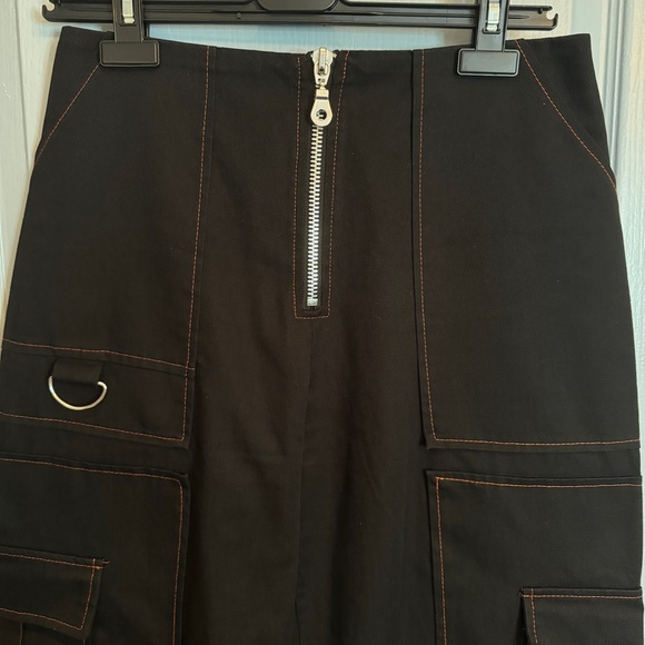 The Ragged Priest Y2K Baggy Cargo Pants Sz S Contrast Stitching Mall Goth Emo - Picture 3 of 16